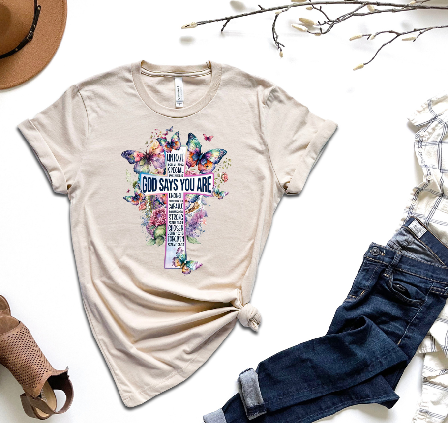 GOD SAYS YOU ARE DTF TRANSFER