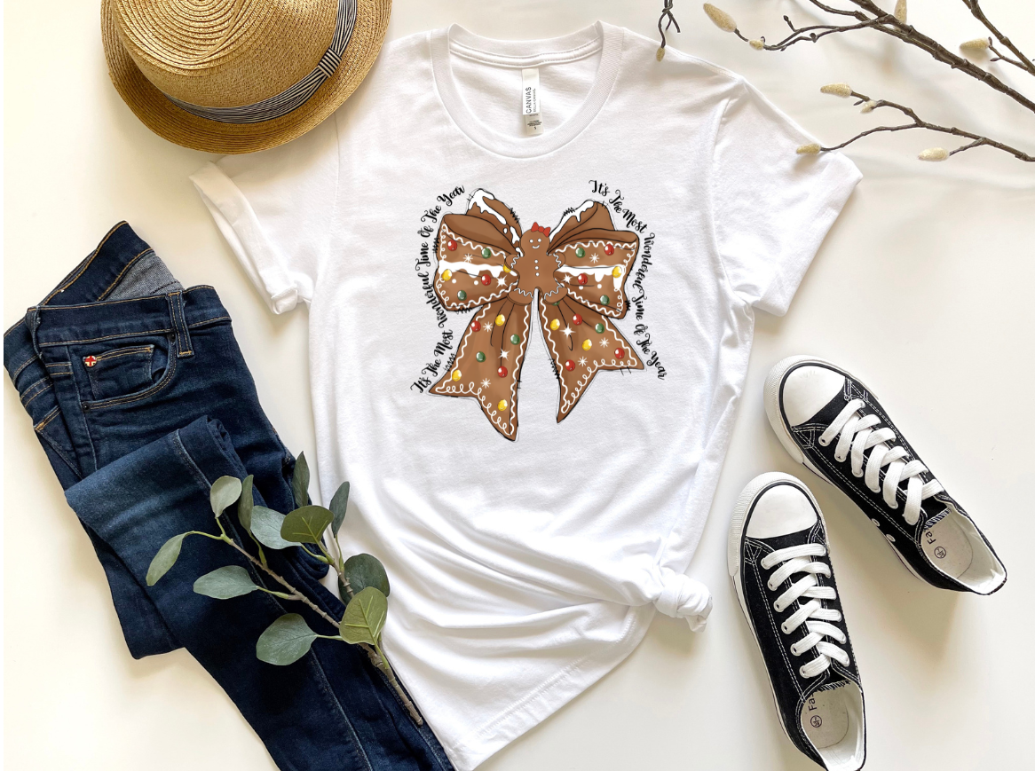 GINGERBREAD BOW-DTF TRANSFER