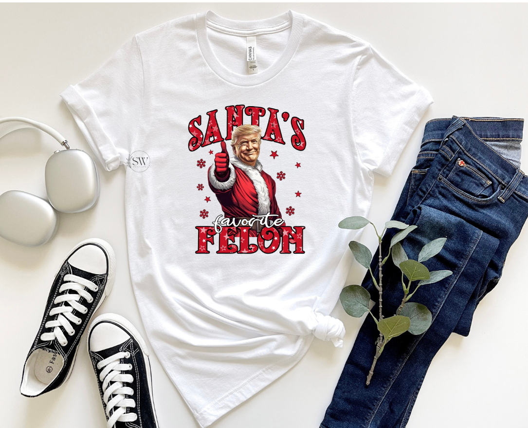 SANTAS FAVORITE FELON-DTF TRANSFER