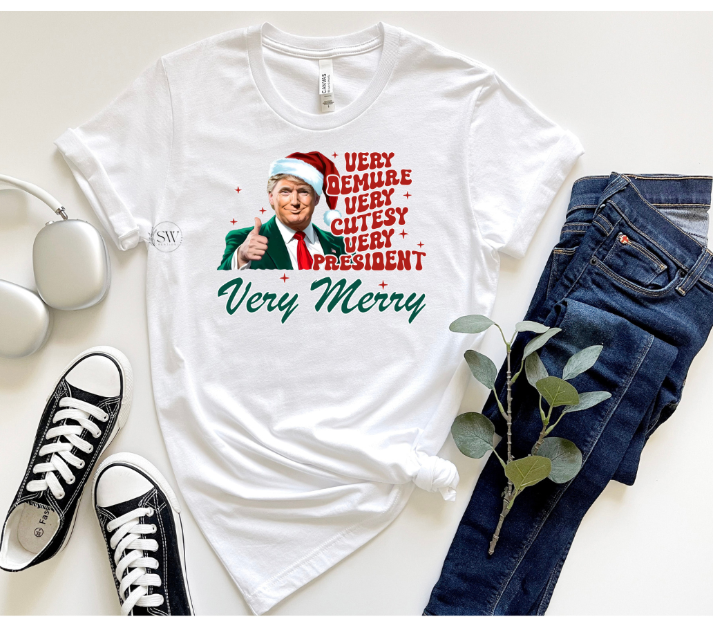VERY PRESIDENT VERY MERRY-DTF TRANSFER