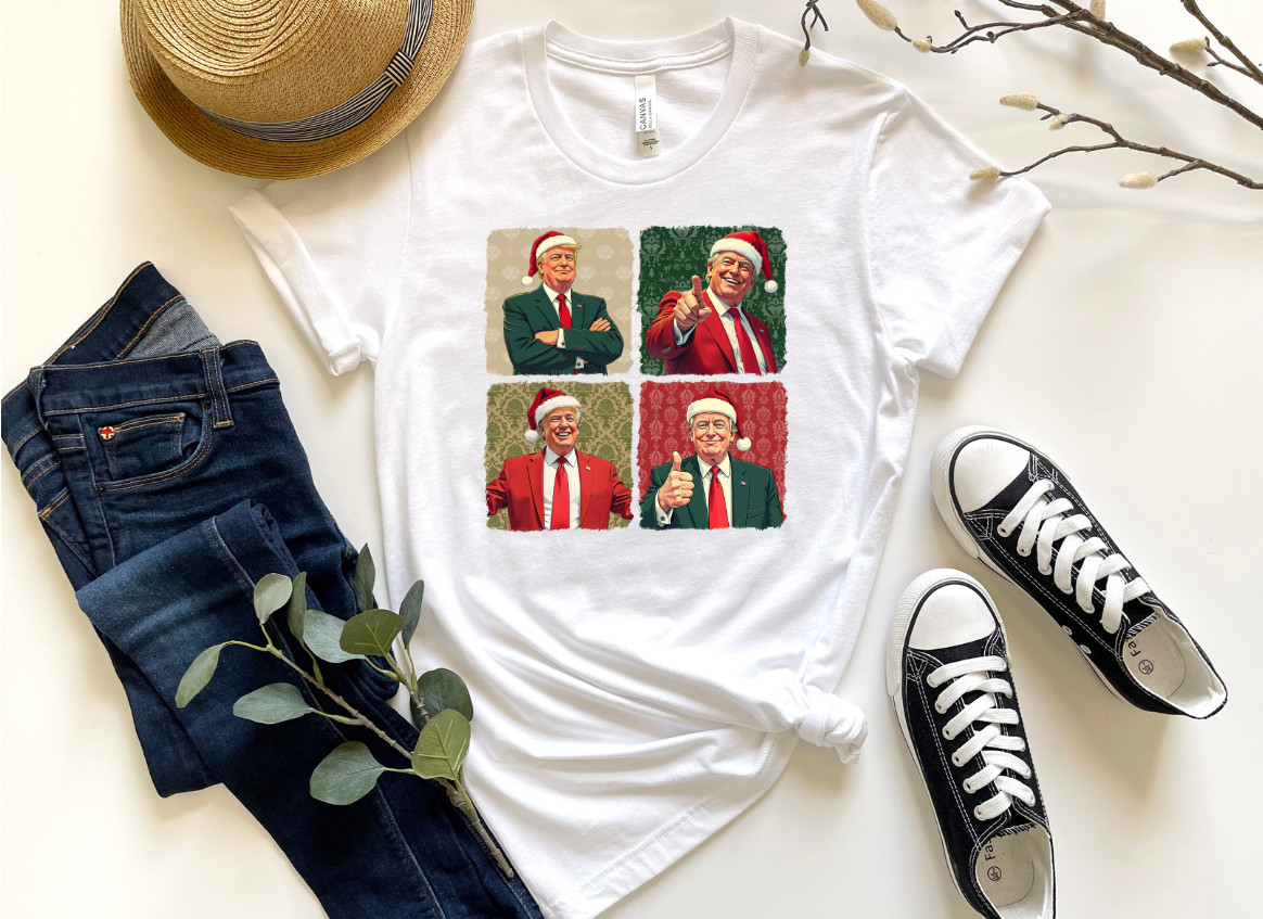 TRUMP CHRISTMAS PORTRAITS-DTF TRANSFER