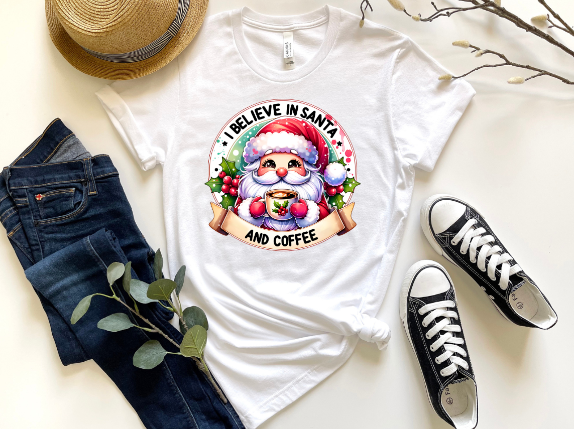 I BELIEVE IN SANTA AND COFFEE-DTF TRANSFER