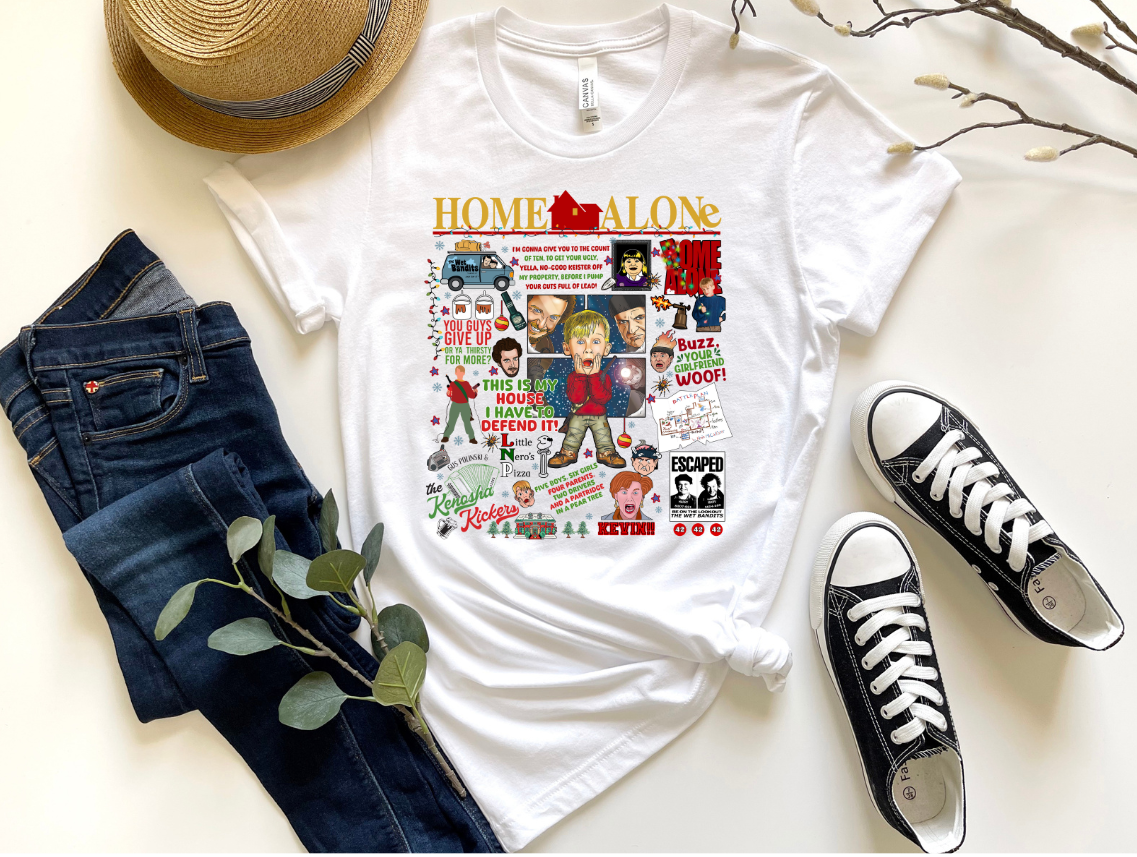 HOME ALONE COLLAGE- DTF TRANSFERS
