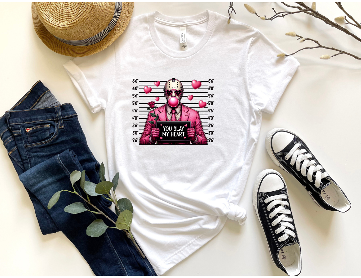 YOU SLAY MY HEART MUGSHOT-DTF TRANSFER