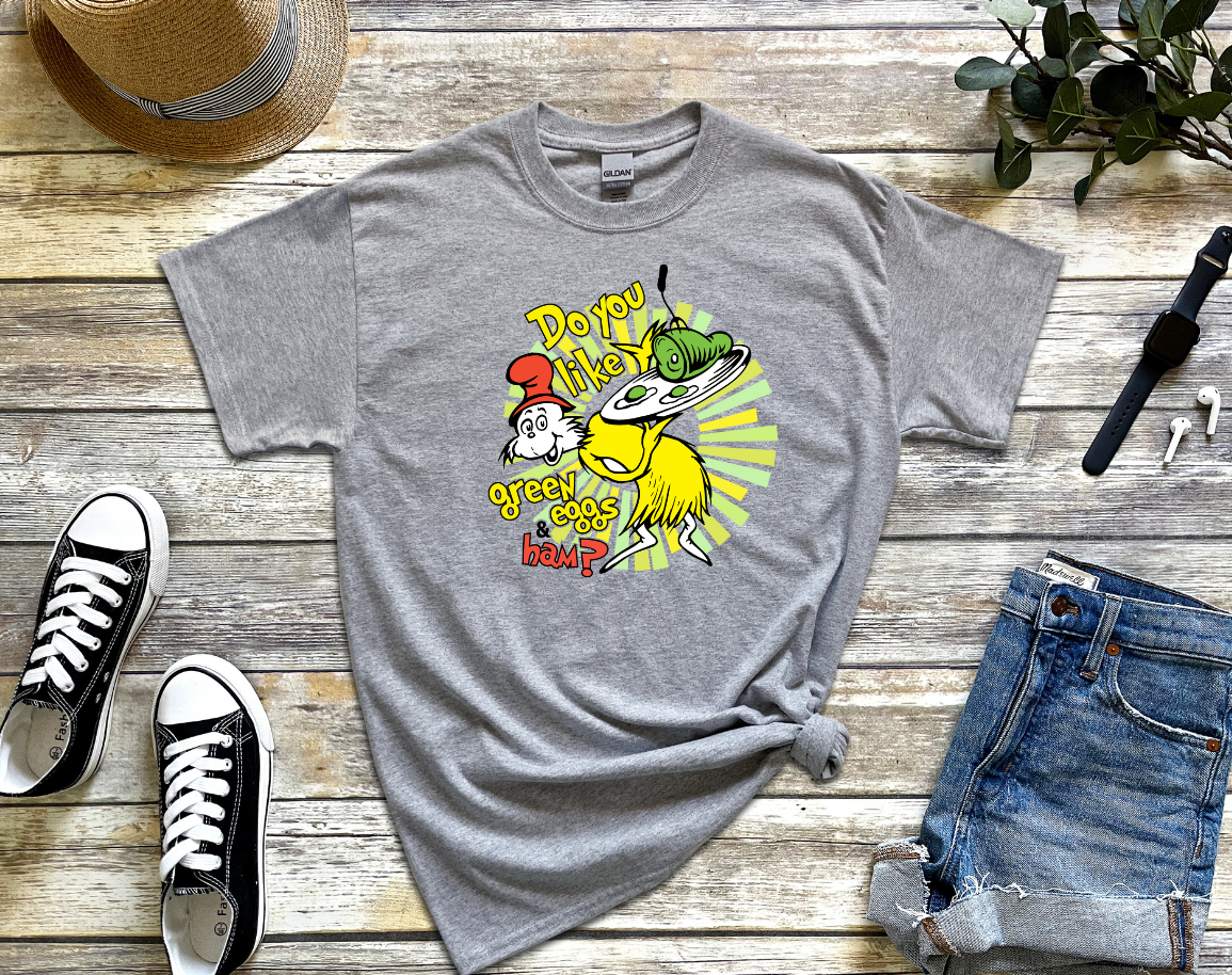 GREEN EGGS AND HAM DTF TRANSFER
