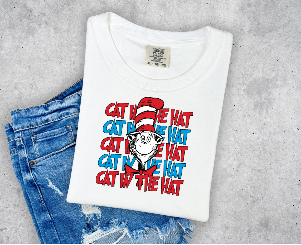 CAT IN THE HAT DTF TRANSFER