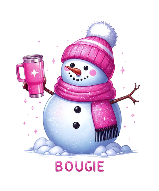 BOUGIE SNOWMAN - DTF TRANSFER