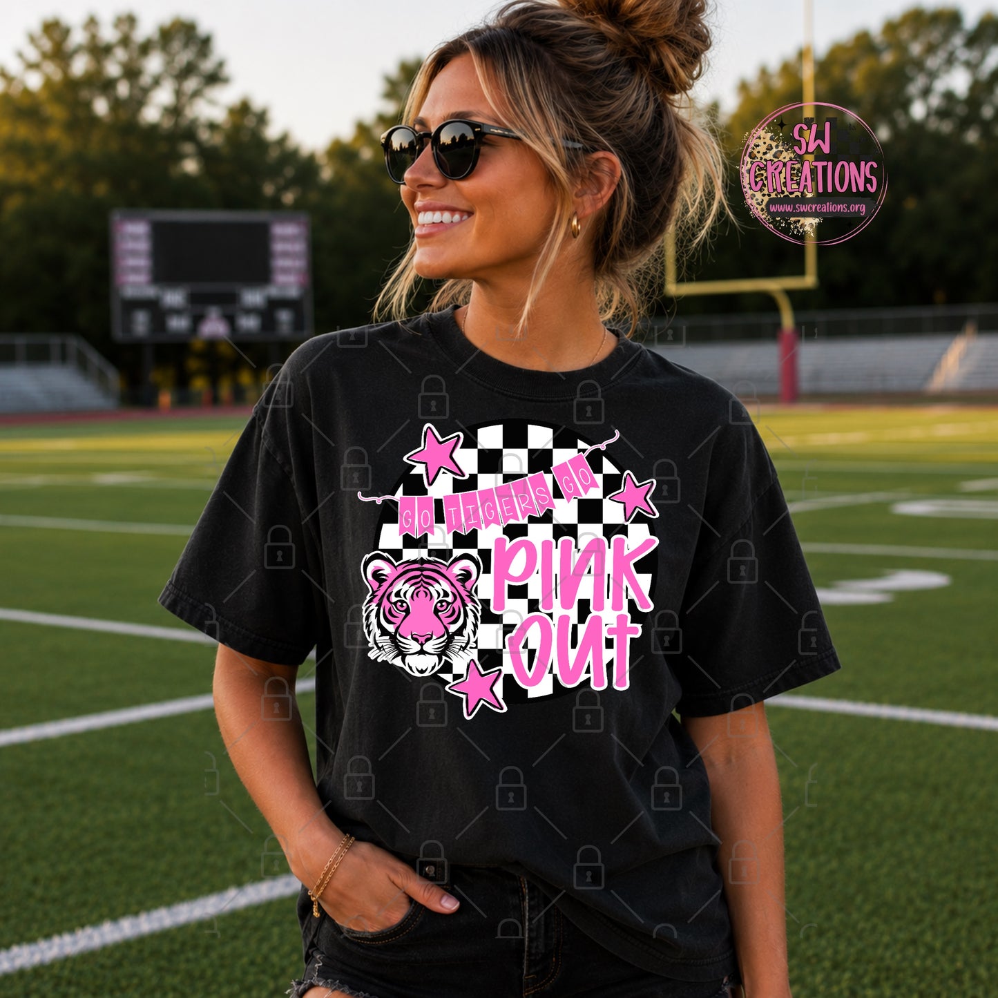 PINK OUT TIGERS TRANSFER