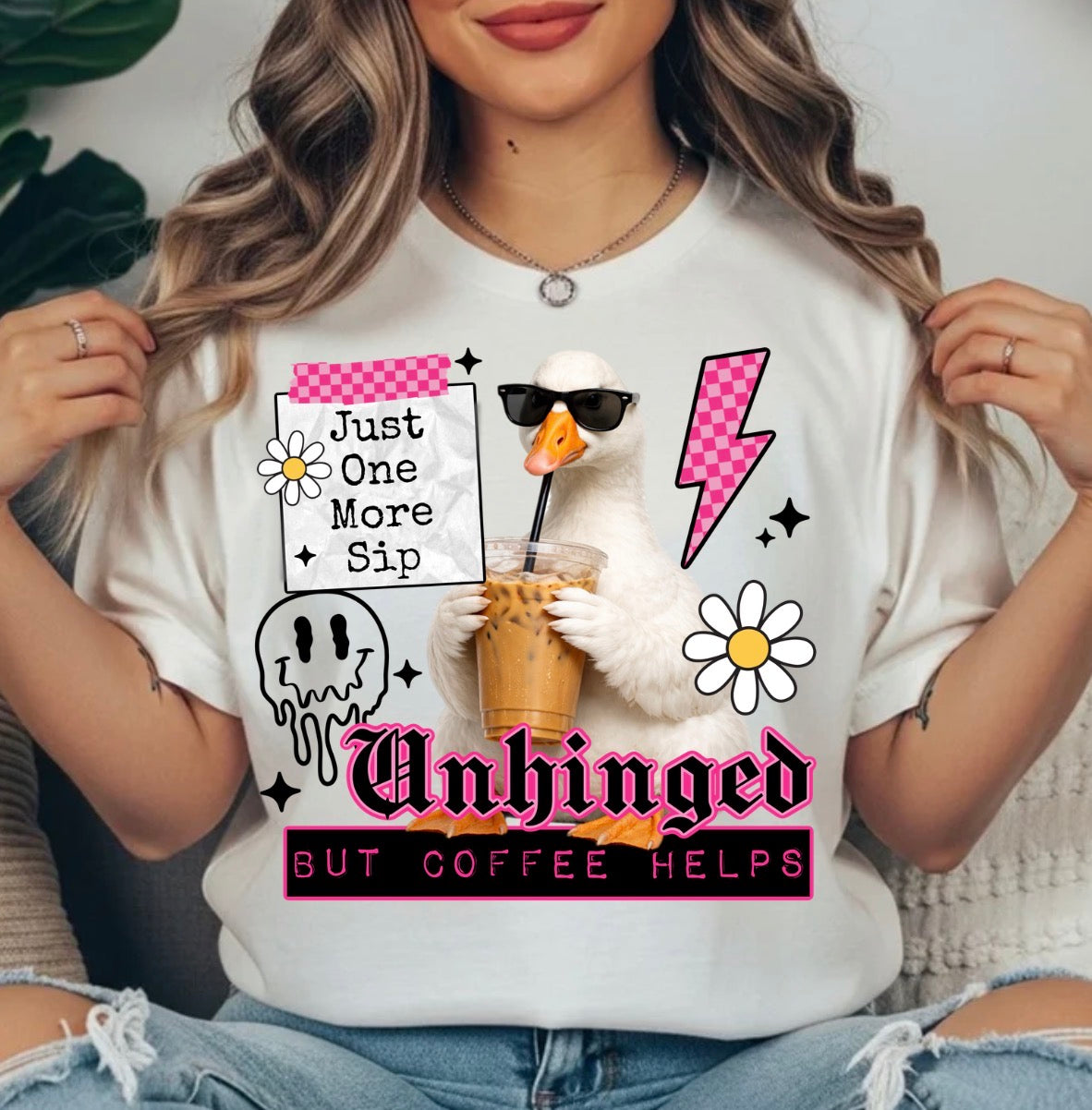 UNHINGED BUT COFFEE HELPS TRANSFER