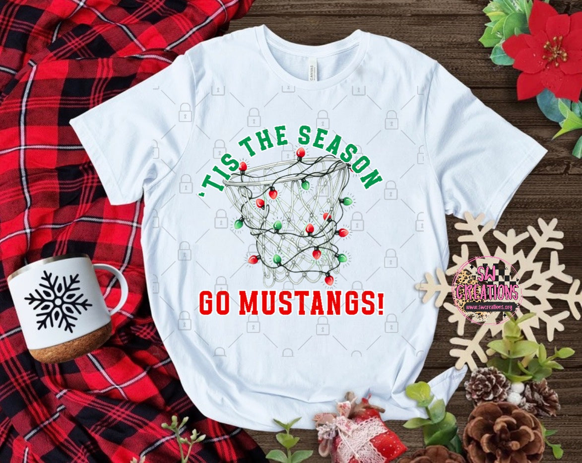 CHRISTMAS MUSTANGS TRANSFER