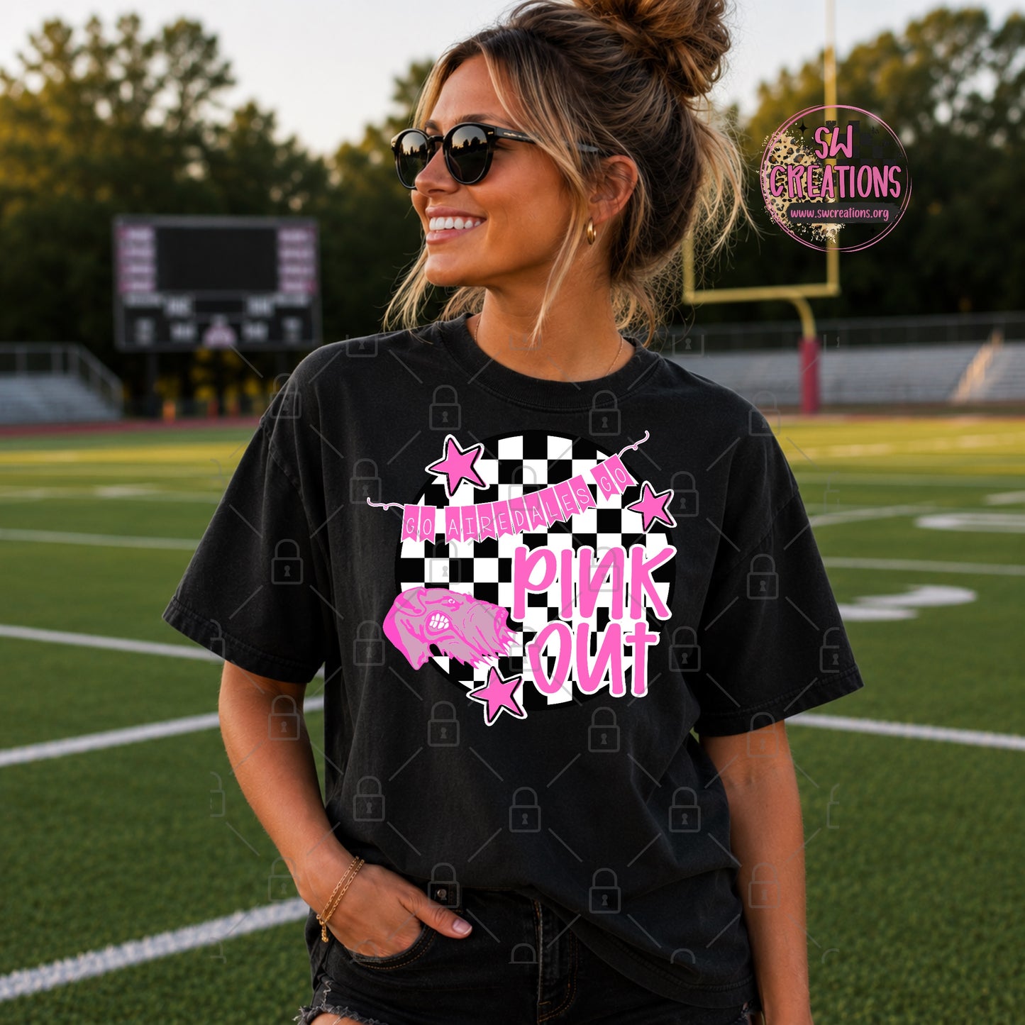 PINK OUT AIREDALES TRANSFER