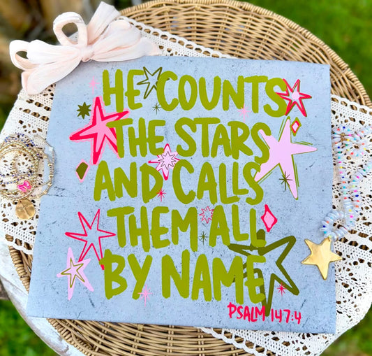 HE COUNTS THE STARS TRANSFER