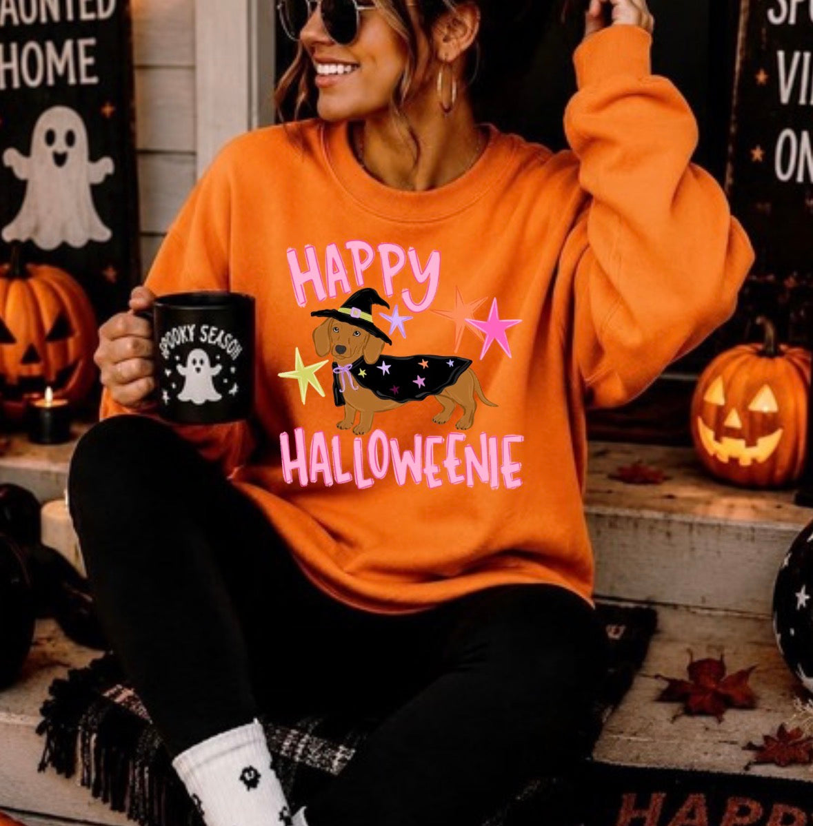 HAPPY HALLOWEENIE TRANSFER