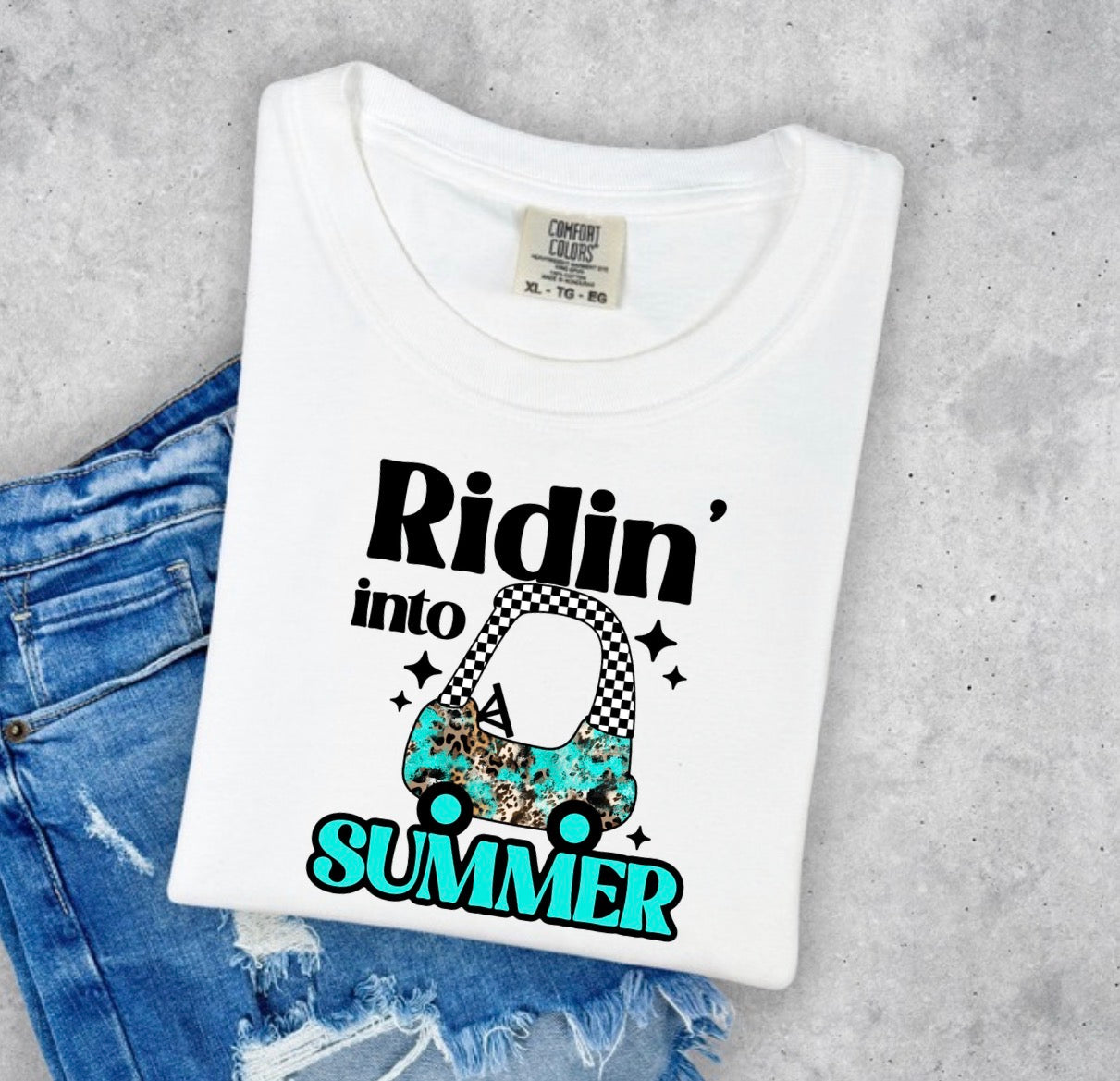 RIDIN INTO SUMMER TEAL TRANSFER
