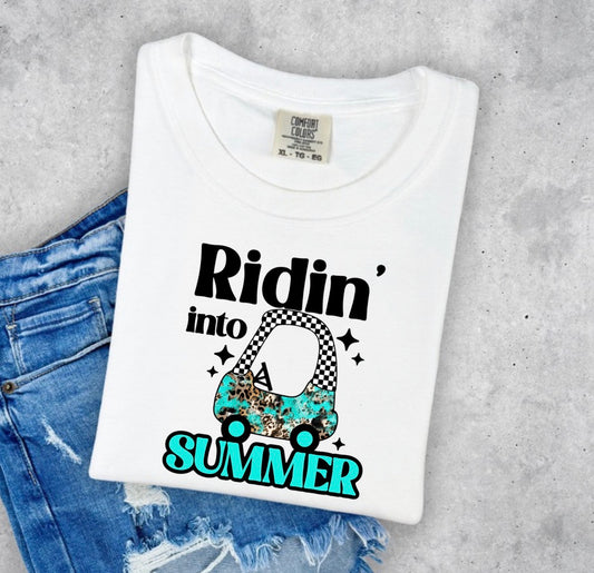 RIDIN INTO SUMMER TEAL TRANSFER