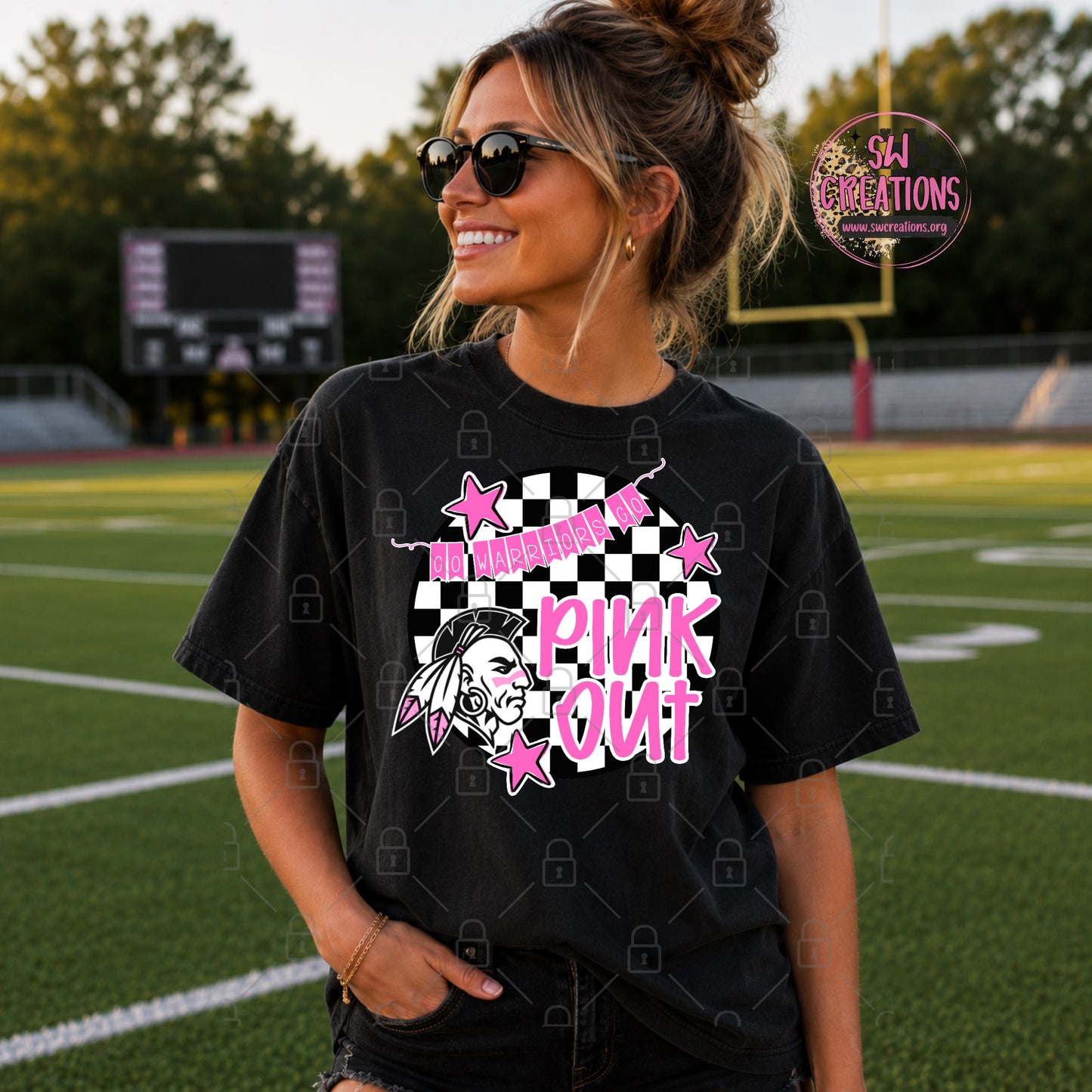 PINK OUT WARRIORS TRANSFER