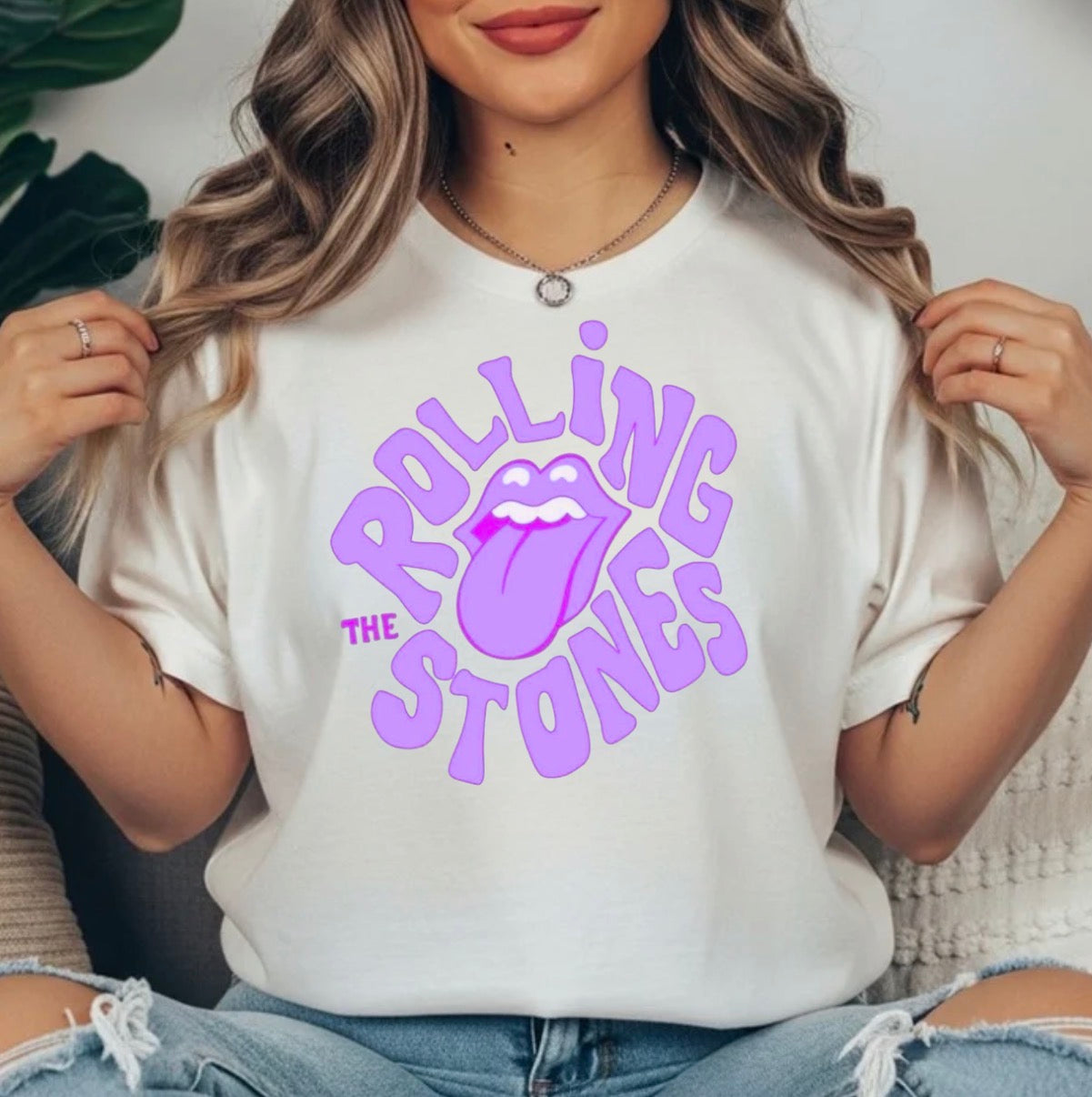 PURPLE ROLLING STONES TRANSFER