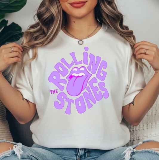 PURPLE ROLLING STONES TRANSFER