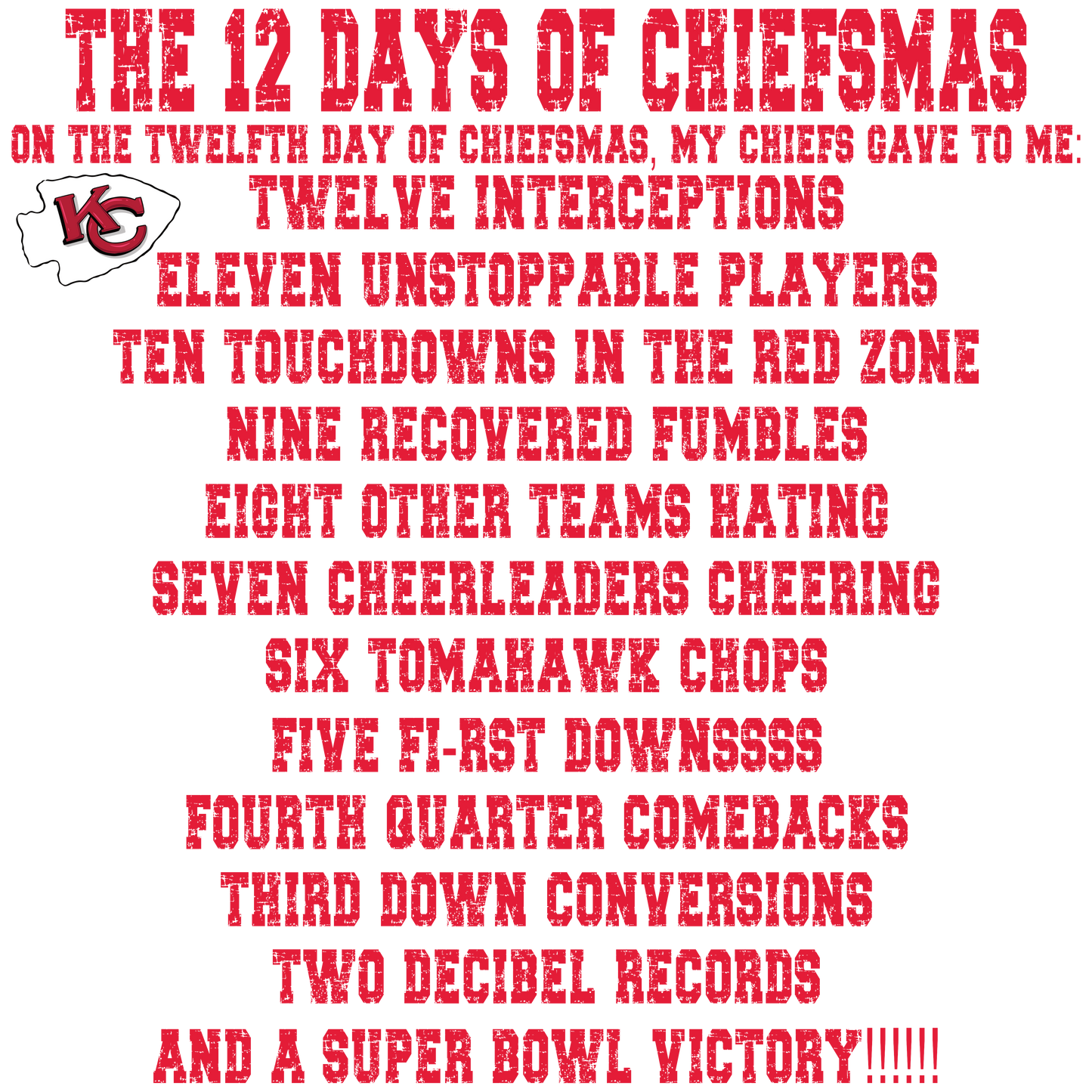 12 DAYS OF CHEIFMAS-DTF TRANSFER