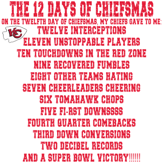 12 DAYS OF CHEIFMAS-DTF TRANSFER