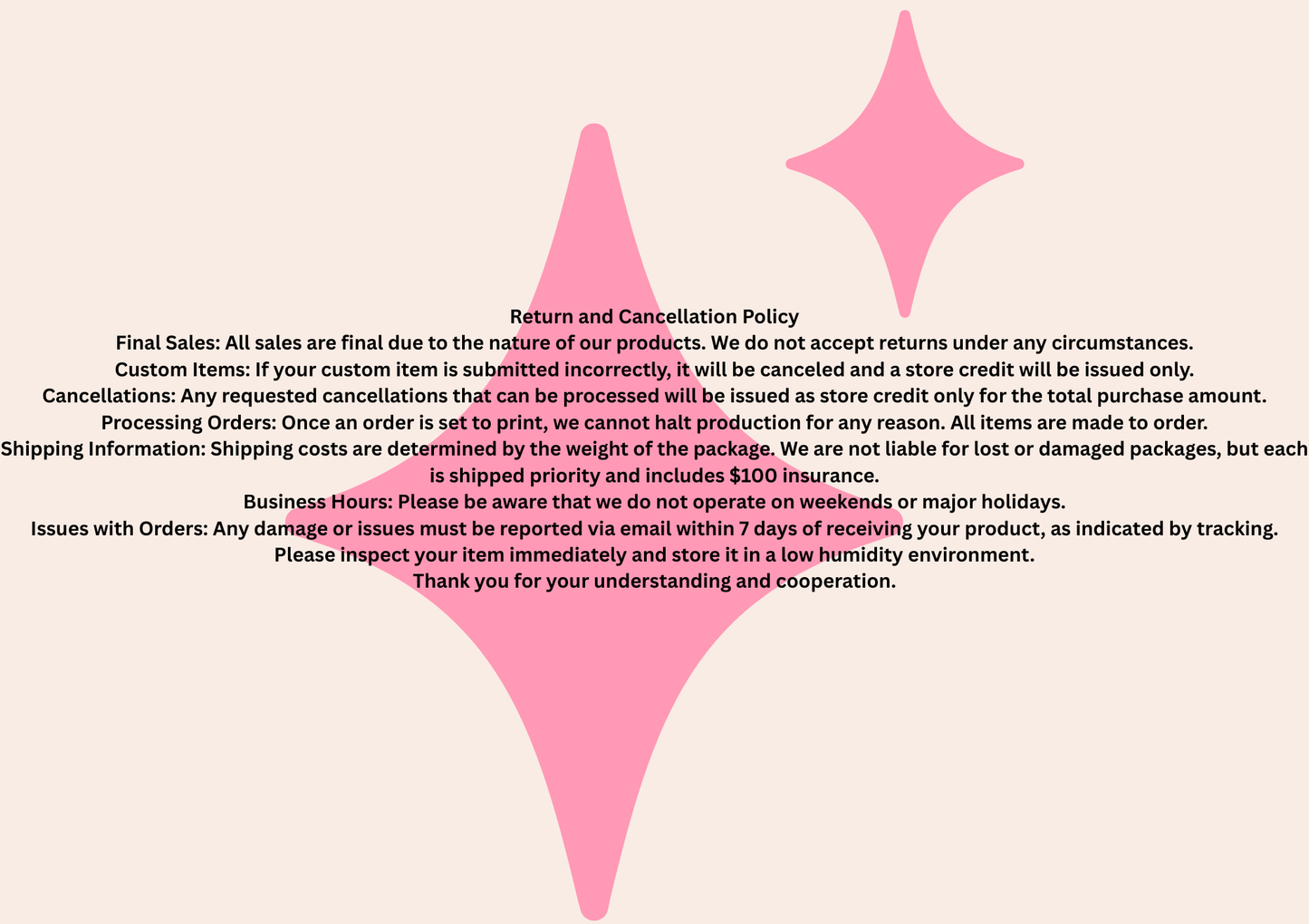 Return & Cancellation Policy