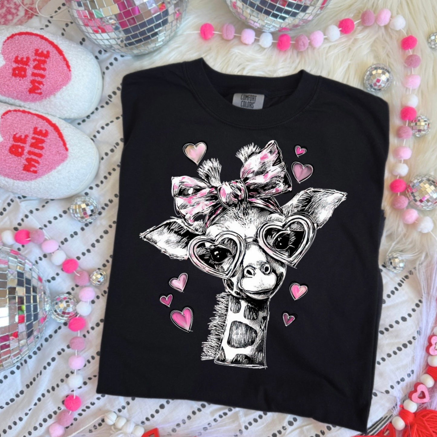 VALENTINES GIRAFFE TRANSFER