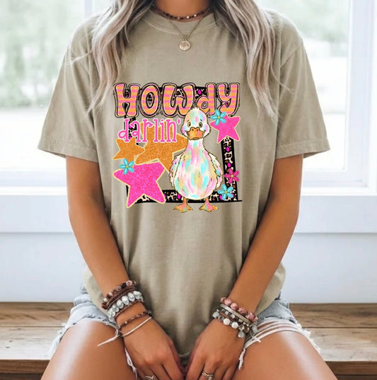 HOWDY DARLIN DUCK TRANSFER