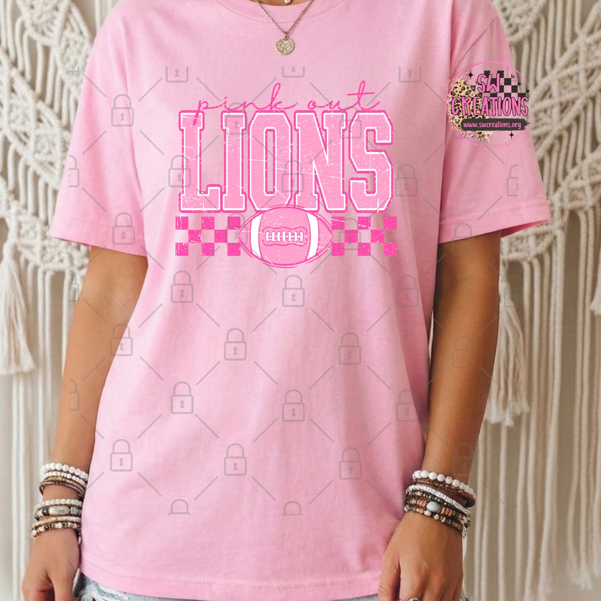 PINK OUT LIONS TRANSFER