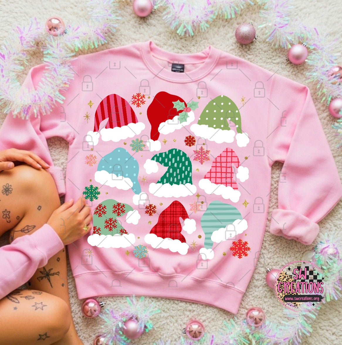 SANTA HAT TRANSFER