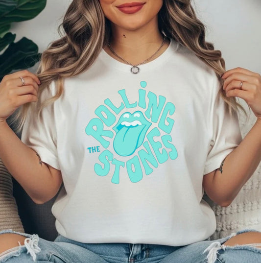 TEAL ROLLING STONES TRANSFER