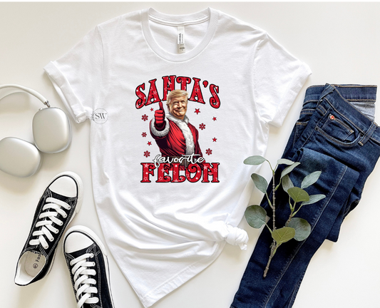 SANTAS FAVORITE FELON-DTF TRANSFER