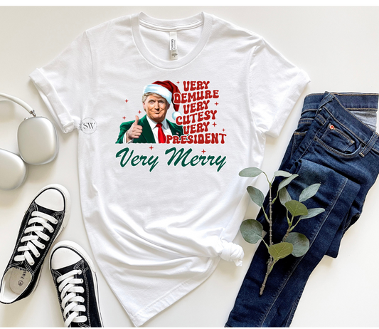 VERY PRESIDENT VERY MERRY-DTF TRANSFER