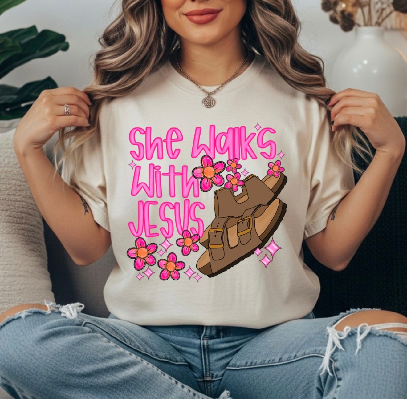 SHE WALKS W/ JESUS TRANSFER