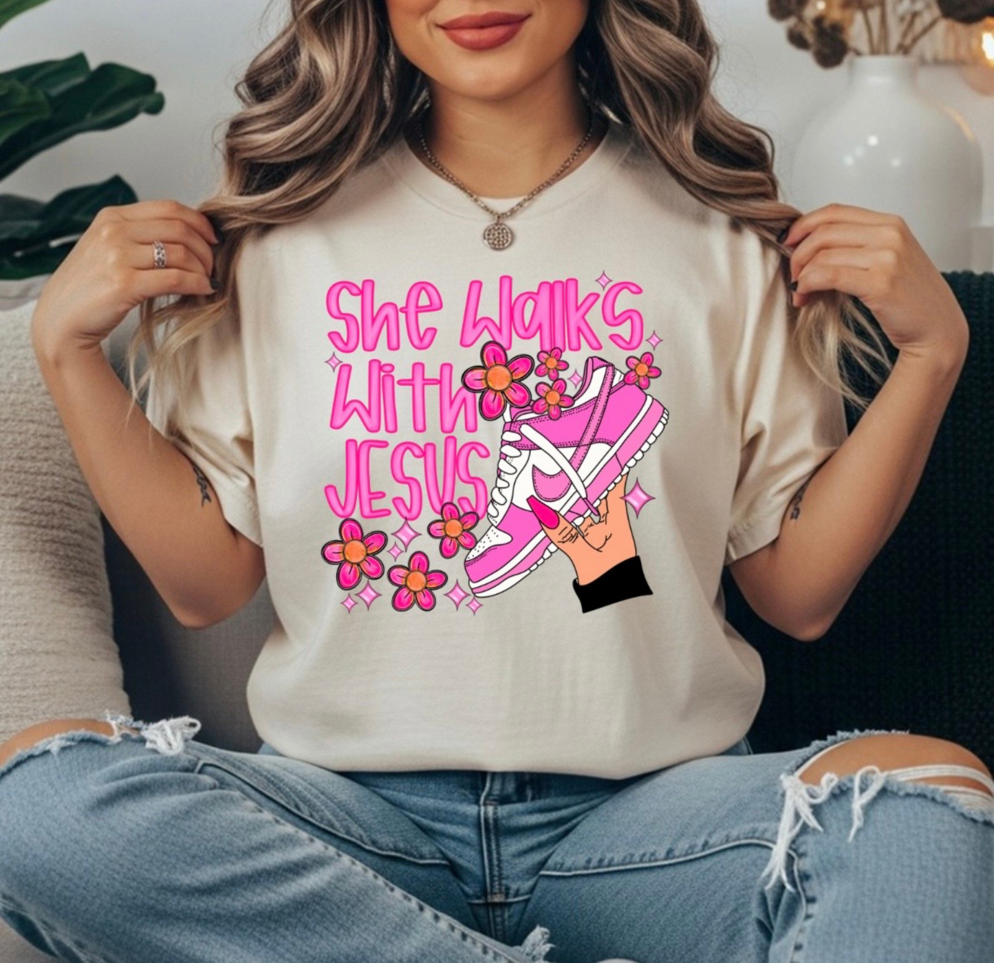 SHE WALKS W/ JESUS TRANSFER