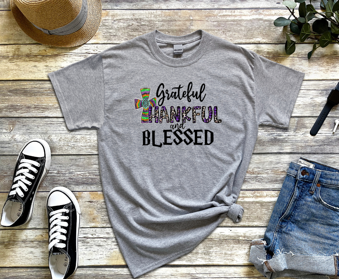 GRATEFUL THANKFUL AND BLESSED DTF TRANSFER