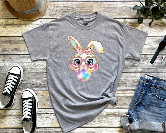 BUNNY BLOWING BUBBLES DTF TRANSFER