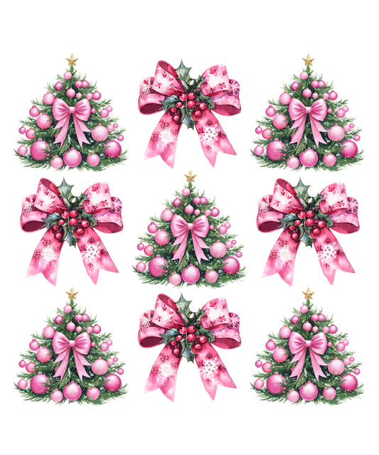 CHRISTMAS TREE BOW- DTF TRANSFER