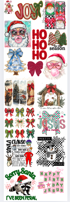 24X 72 Pre- Made gang sheet