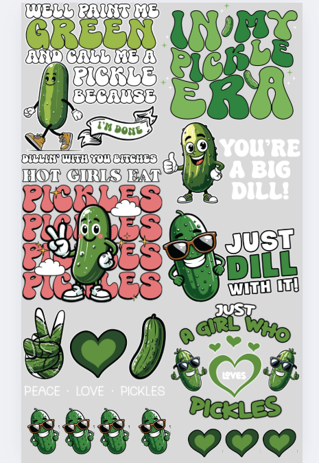24X 36 Pre- Made pickle gang sheet